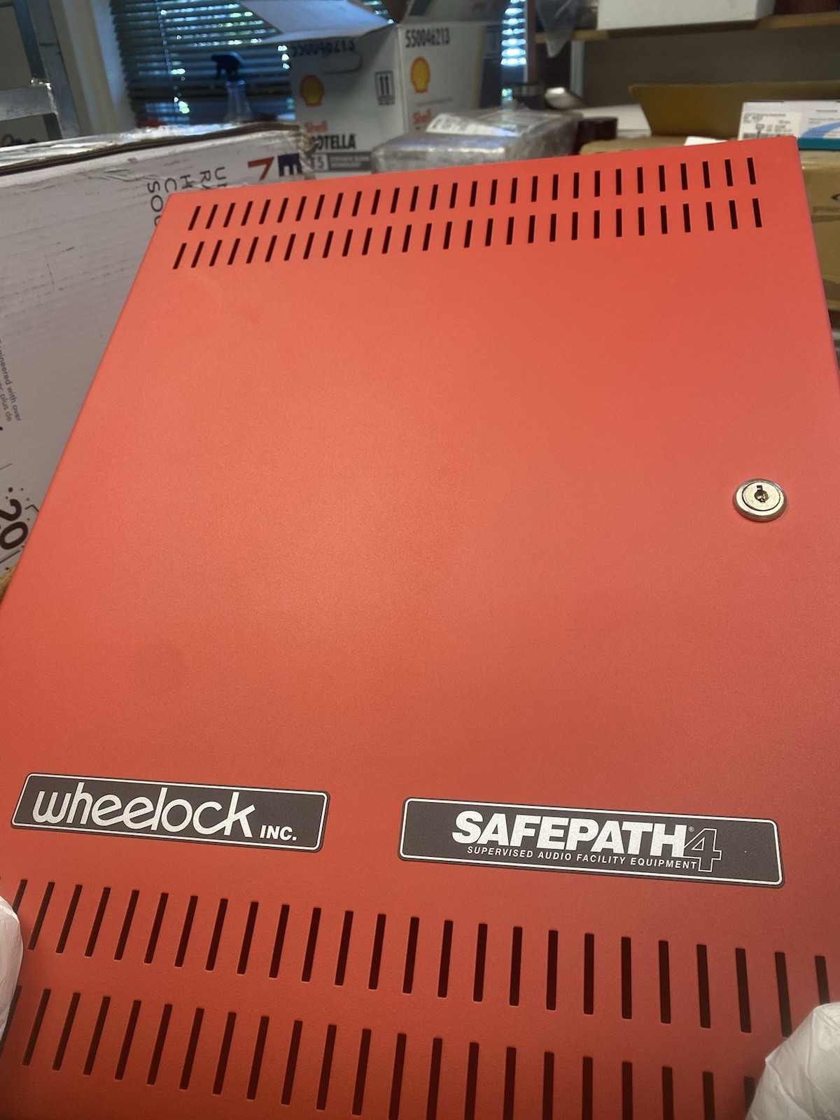 BRAND NEW COOPER  SPB-80/4 WHEELOCK - AUDIO POWER BOOSTER,80W, Red 118988