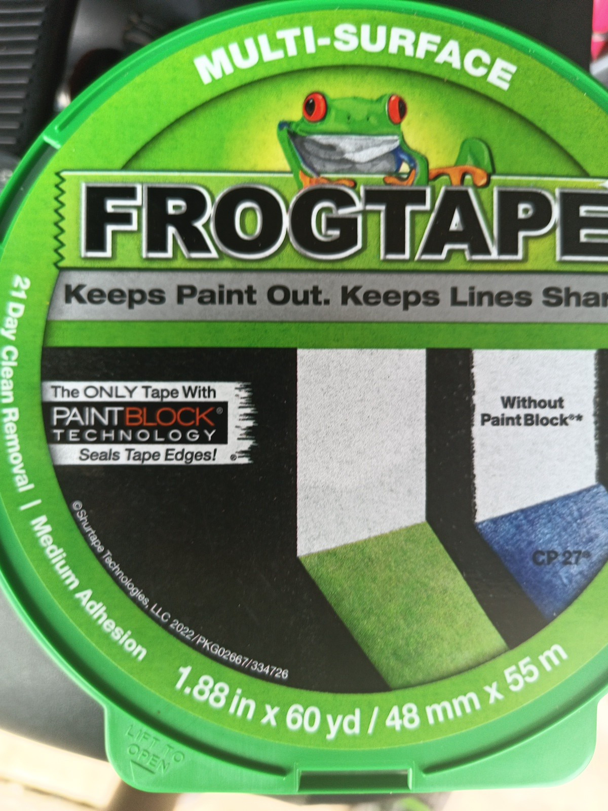 Frog Tape Green Painter\'s Tape With PaintBlock 1.88 In. X 60 Yds.