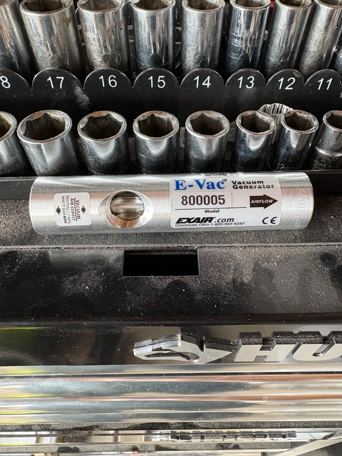 Exair 800005 E-vac In-line Vacuum Generator 