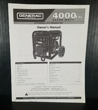 GENERAC 4000 EXL Owner's Manual picture