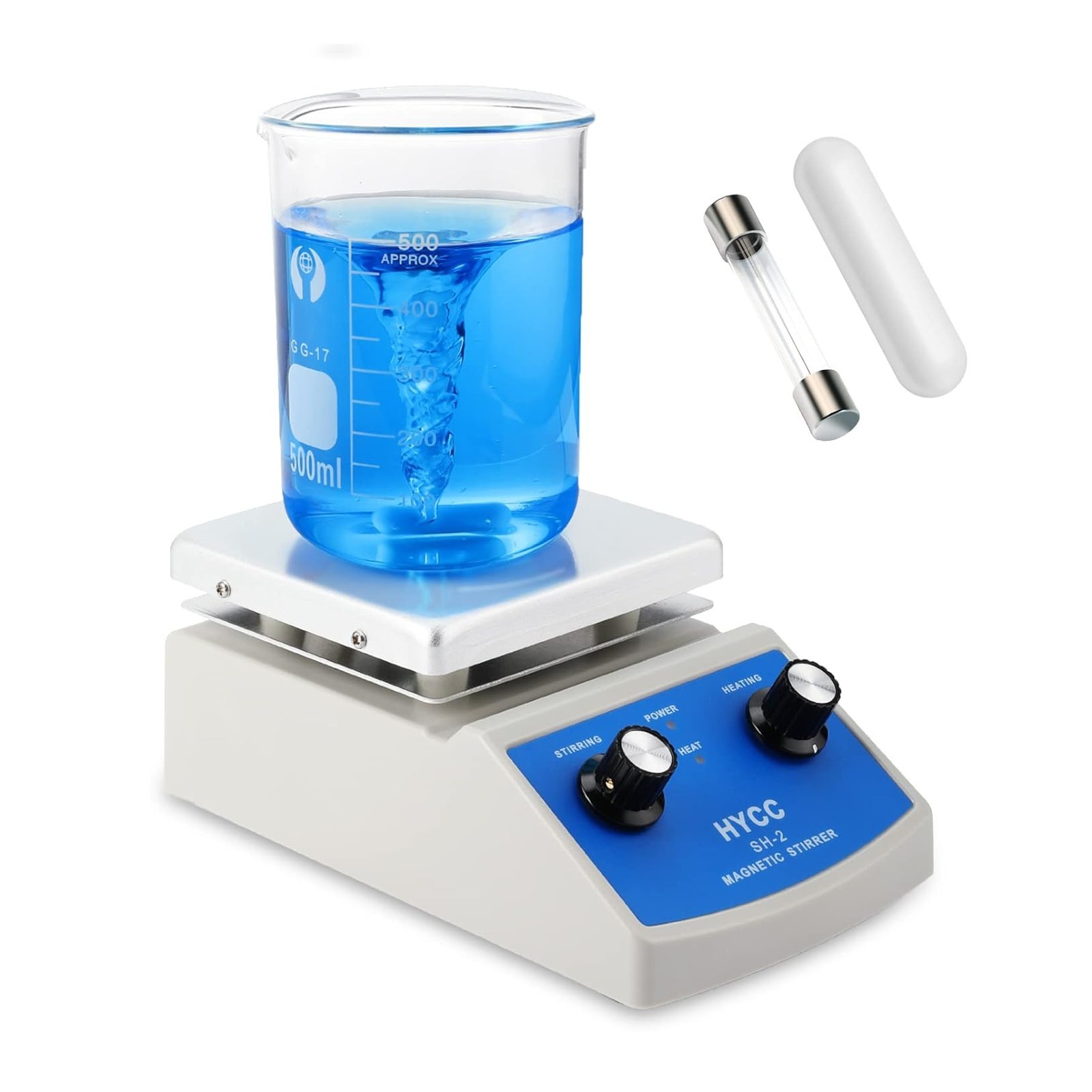 HYCC Magnetic Stirrer Hot Plate Max 716°F, 100-2000RPM Hot Plate with Magnetic