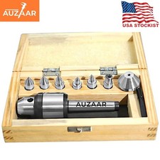 Precision Revolving Live Center MT3 Shank Morse Taper 3, 7 Interchangeable Tips picture