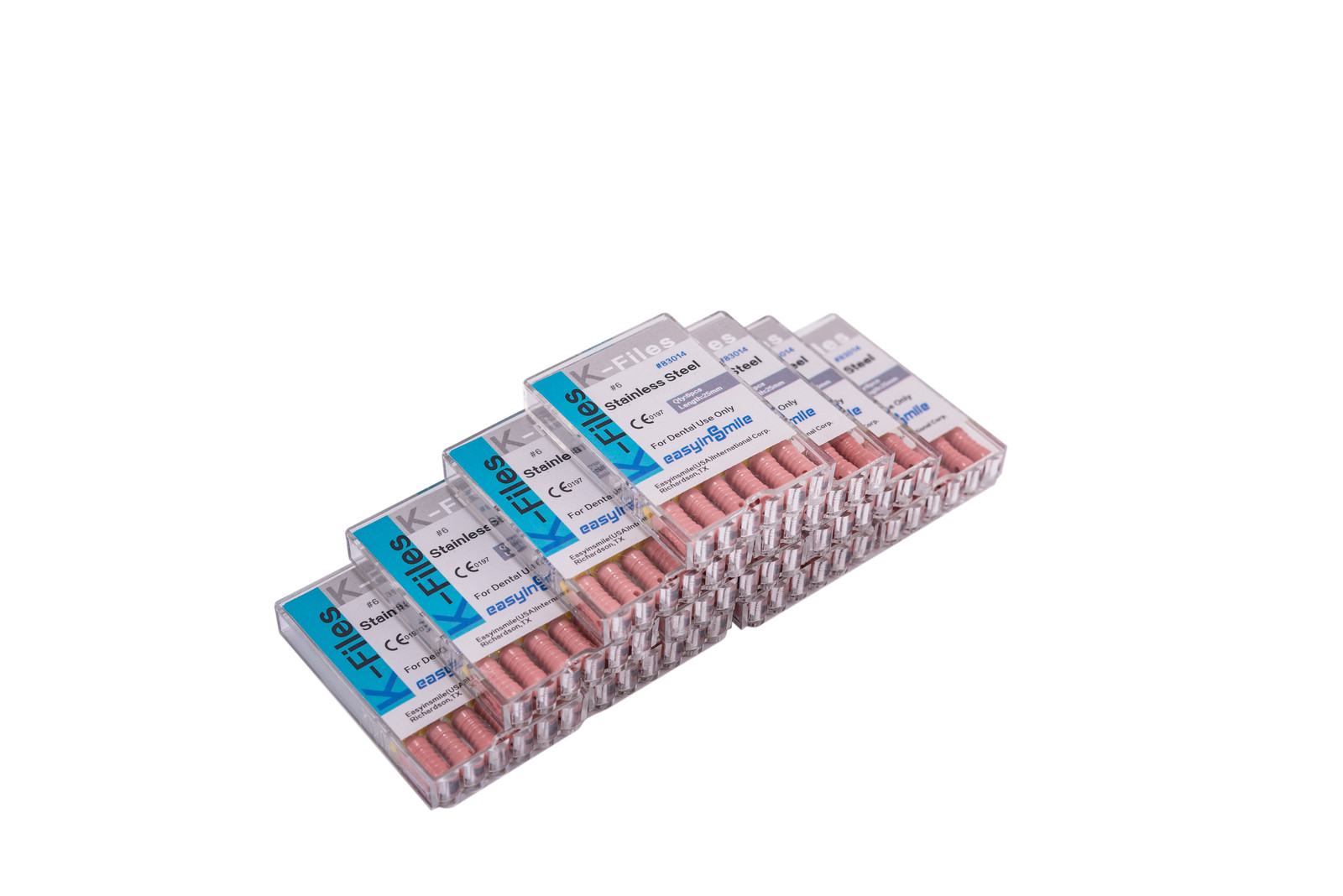 60pc Dental Endo Root Canal File K-files 25mm Stainless Steel Hand Files #6#8#10