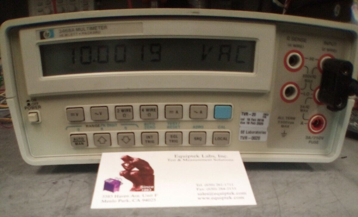 HP 3468A Multimeter 5 1/2 Digit resolution CALIBRATED Excellent Condition