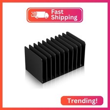 Suzile Metal Desktop File Organizer, 10 Compartment, Vertical File Sorter picture