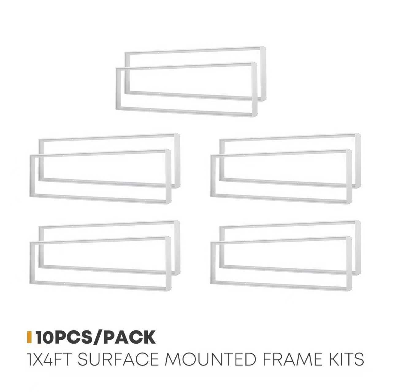 10-Pack, 1X4 FT Surface Mounted Frame Kits for Ceiling installation, 2.75
