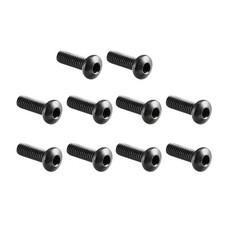 M2.5 x 8mm Thread Button Head Hex Socket Cap Screw Bolt 100pcs picture