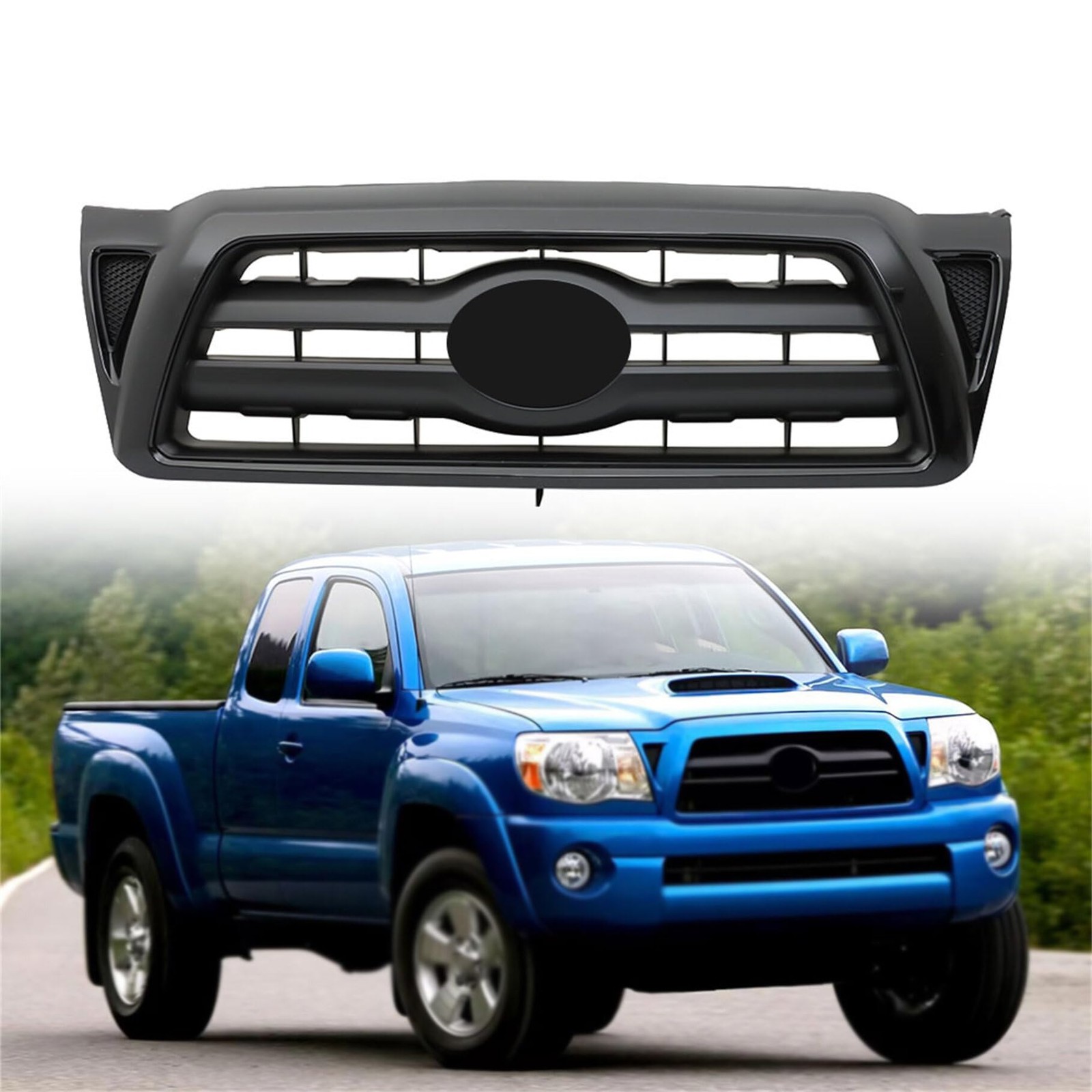 Gloosy Black Upper Front Grille Replacement for 5310004350