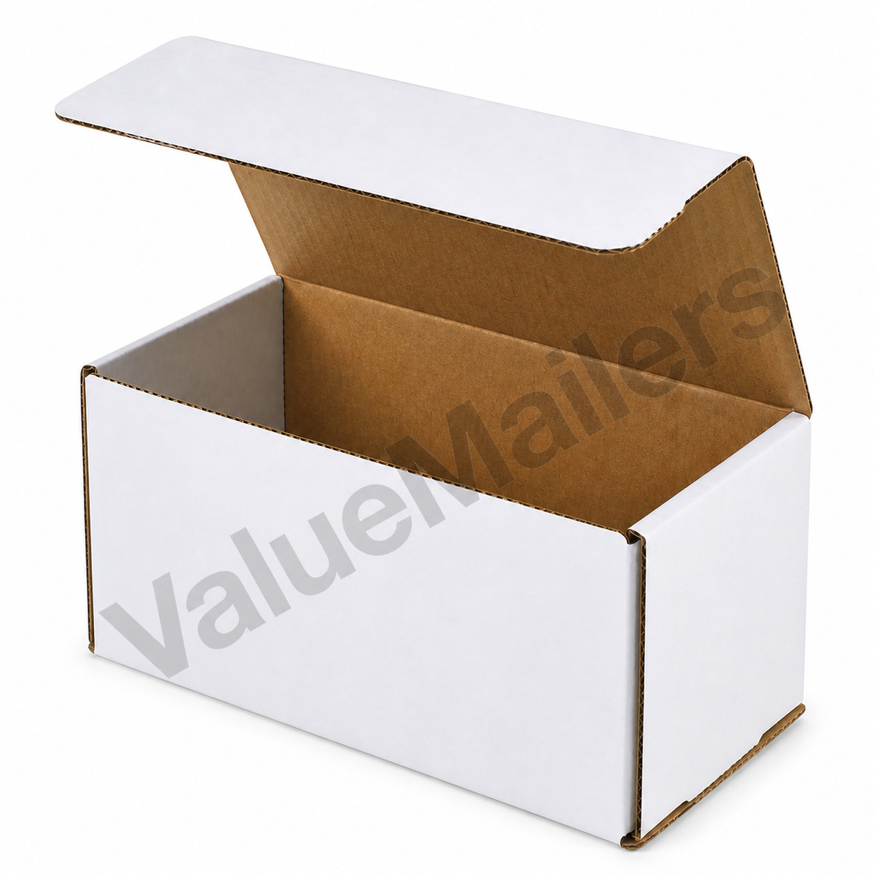 8x4x4 White Corrugated Shipping Mailers Packing Box Boxes Folding 100 To 1000