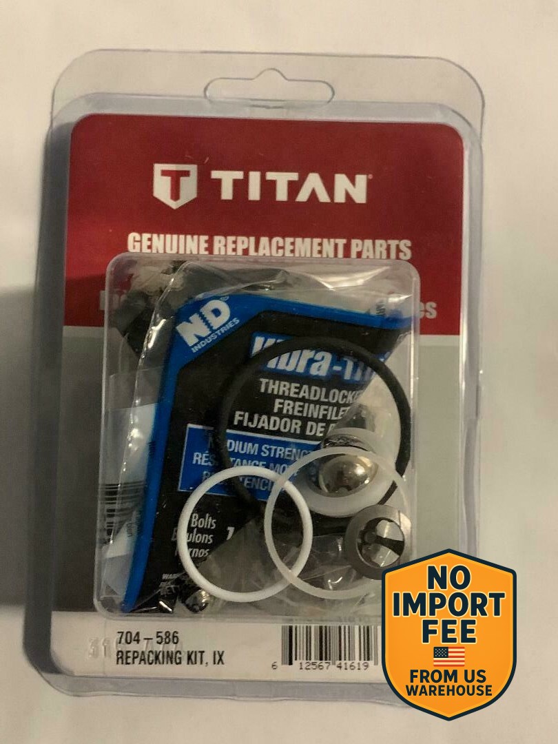 Titan Pump Repair Packing Kit 704586 704-586 OEM 440ix 540ix New From USA