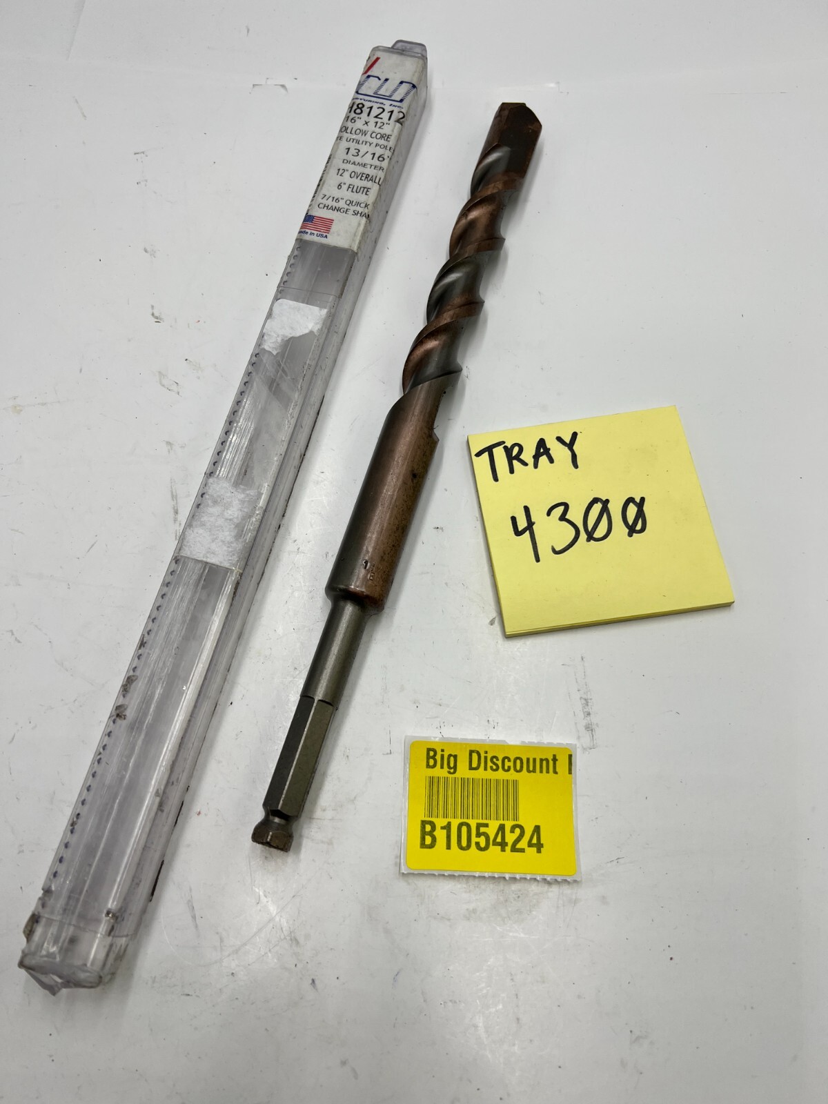 FGH81212 Tru-cut Fiberglass Pole Bits Hollow Core  13/16\