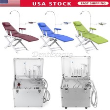 Unidad Dental Portátil con Compresor, Succión y Silla Plegable, Sistema Completo picture