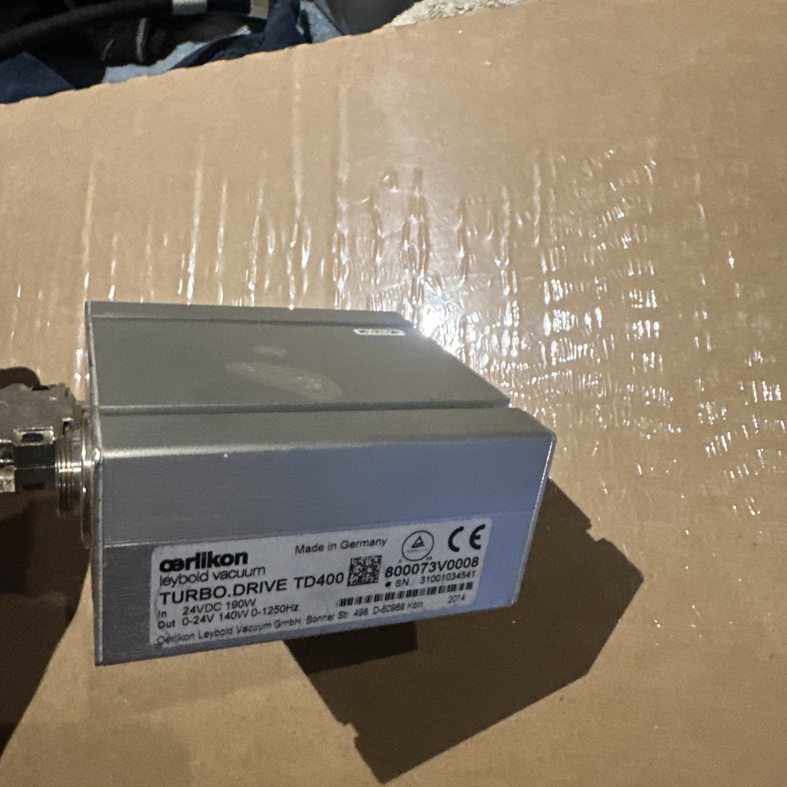 Leybold Turbo Drive TD400 Pump USB Control 800073V0008 / Thermo Fisher Leybold Turbo Drive TD400 Pump USB Control 800073V0008 / Thermo Fisher
