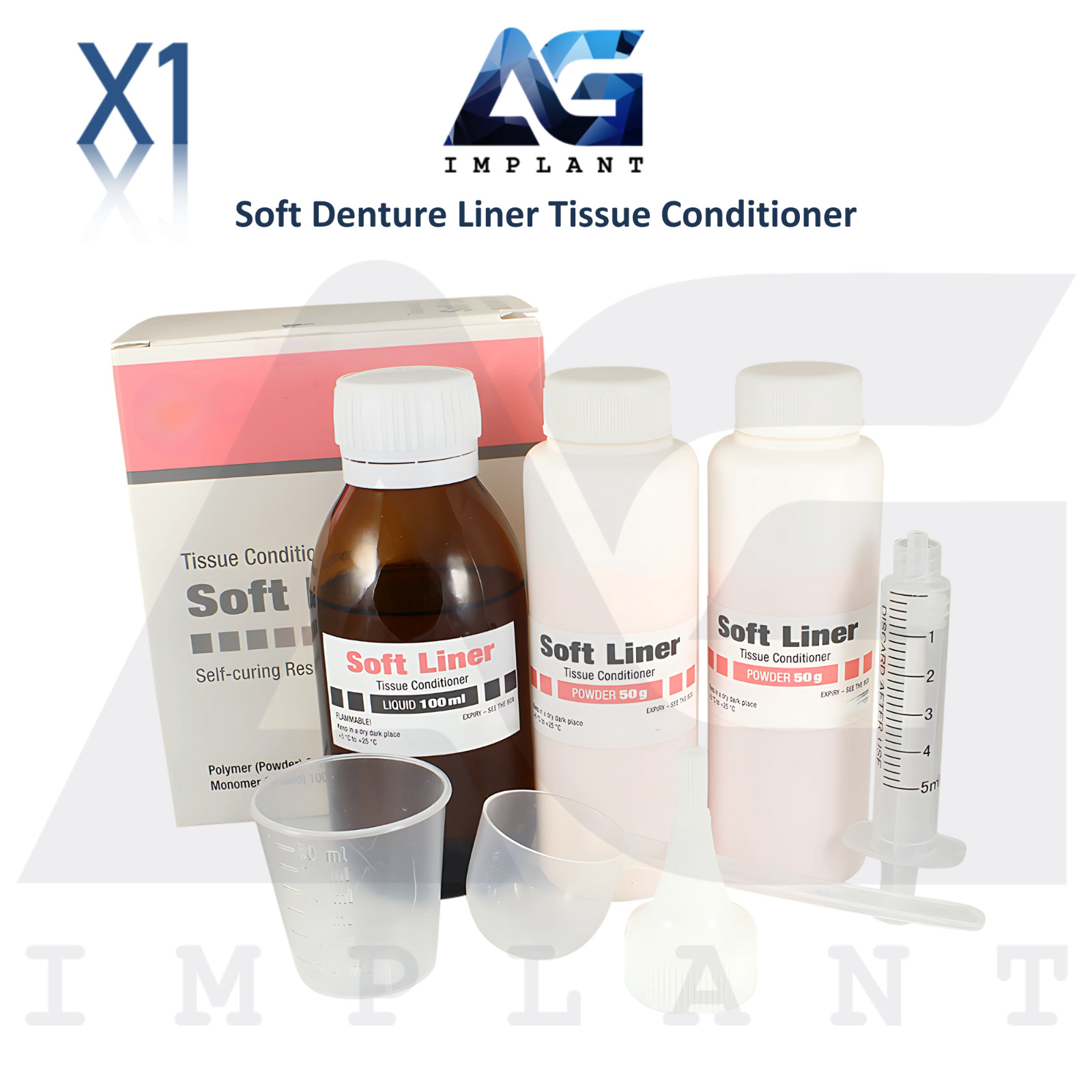 Dental Soft Denture Liner Tissue Conditioner Cushioning Renewing Dentures