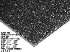 BLACK ABS PLASTIC SHEET 3/32