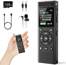 136GB Digital Voice Recorder with Playback,9775 Hours Audio Record picture