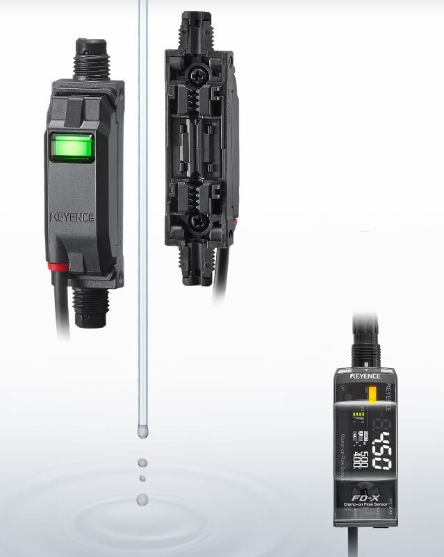 Keyence FD XA1E, FD-XC20R4, FD-XS20E flowmeter, ultrasonic, sensor 