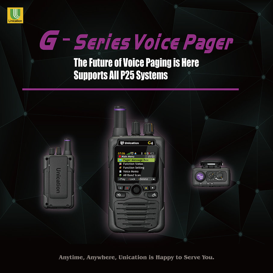 UNICATION G4 + 7/800Mhz P25 DIGITAL PAGER RECEIVER SCANNER MONITOR TDMA