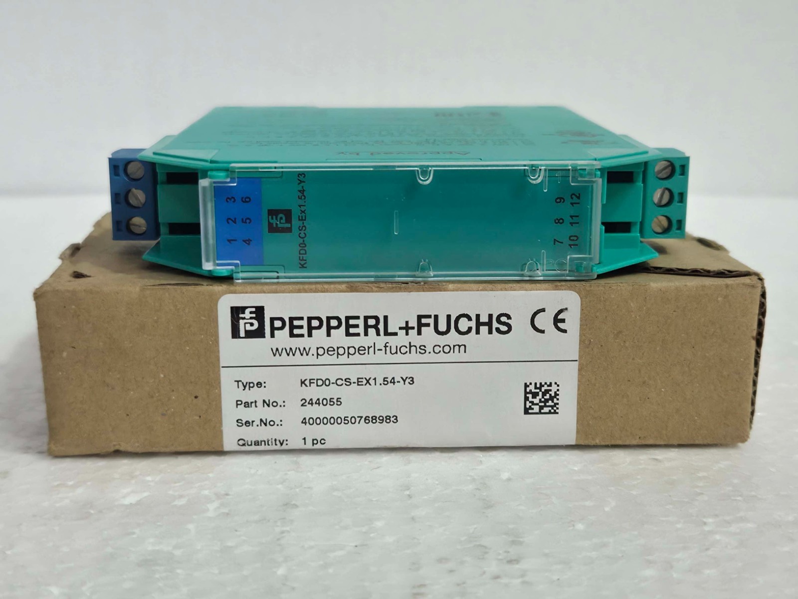 PEPPERL+ FUCHS KFDO-CS-Ex1.54-Y3 REPEATER ISOLATED BARRIER P/N:244055