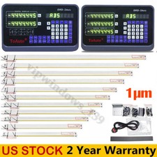 ToAuto DRO 1um Linear Scale Digital Readout 2/3 Axis for Bridgeport Mill Lathe picture