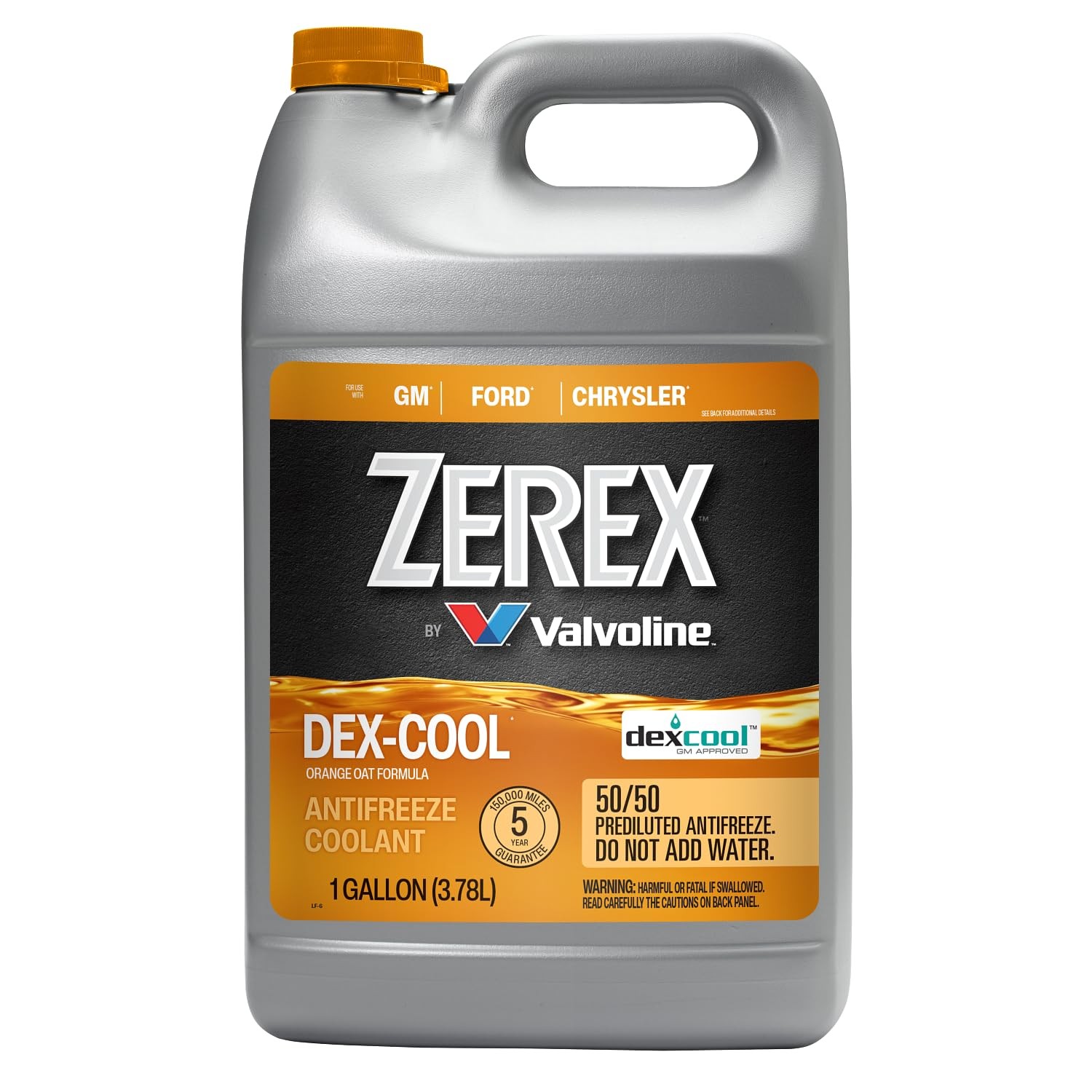 Zerex Dex-Cool 50/50 Ready-to-Use Antifreeze Coolant 1 Gallon