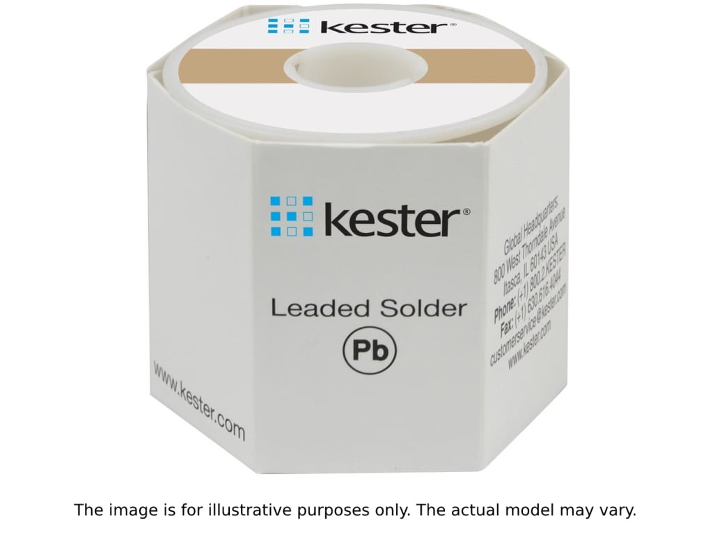 Kester 24-6337-8800 Solder Wire, No Clean, Leaded, Sn63Pb37, 1.1%, 0.031' (0.80
