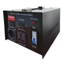 Dayton 16V988 Step Up/Step Down Voltage Converter, 110V Ac To 220V Ac, 220V Ac picture