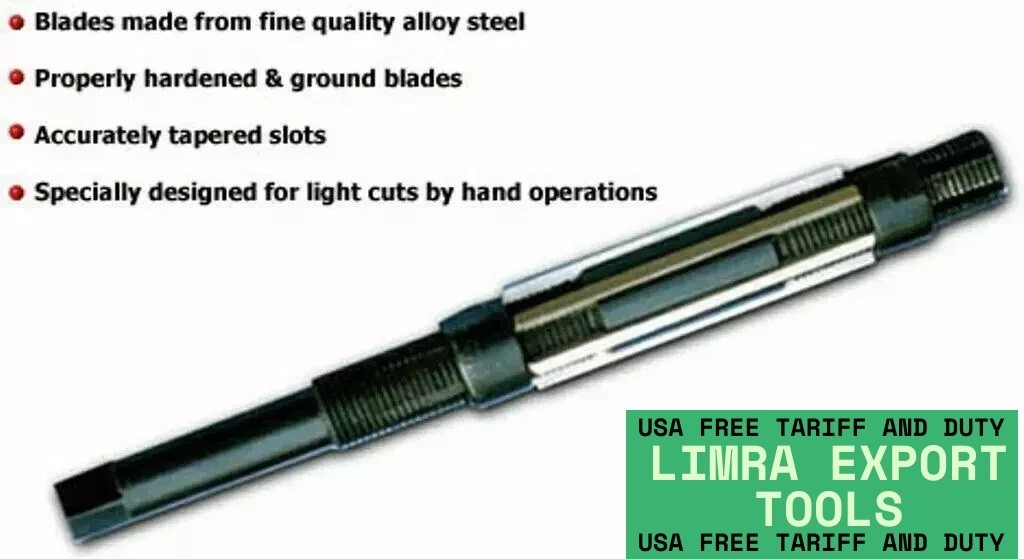 NEW EXPANDING ADJUSTABLE HAND REAMER H12 - 1.1/16\