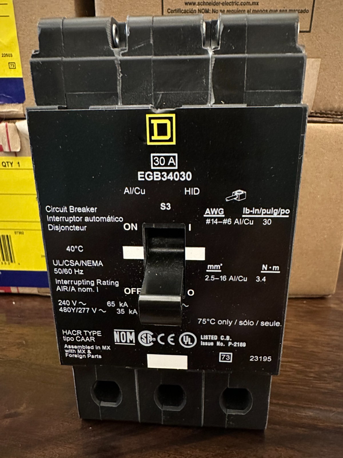 New Open Box Square D EGB34030 30A 3p Works as EDB34030