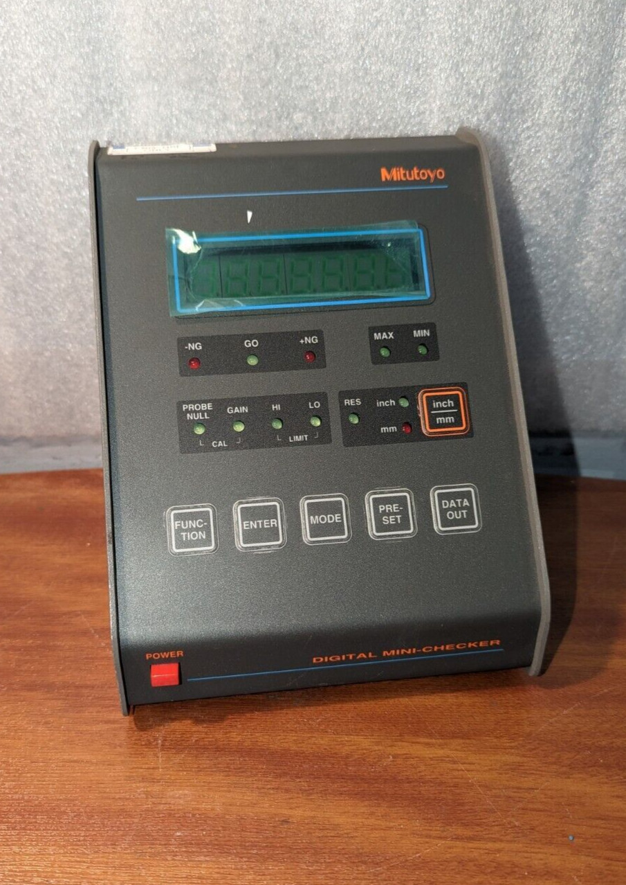 Mitutoyo High Precision Gage Head Digital Mini Checker, Pre-Owned. Mitutoyo High Precision Gage Head Digital Mini Checker, Pre-Owned.