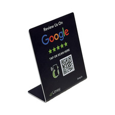 Wholesale 50x NFC Google Review Stands | Tap & Scan Table Displays picture