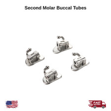 Second Molar Monoblock Orthodontic Buccal Tubes Metal MBT Roth Four Piece Set picture
