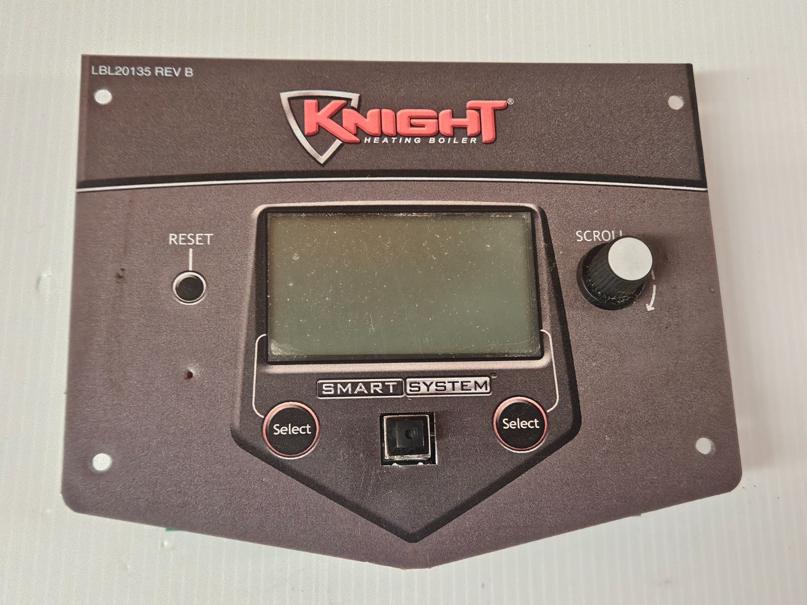 Lochinvar Knight KBN286 SMART SYSTEM User Interface 100208458 RLY20058 LBL20135 Lochinvar Knight KBN286 SMART SYSTEM User Interface 100208458 RLY20058 LBL20135