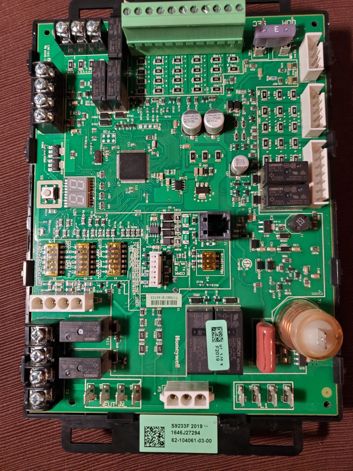 Rheem OEM Furnace HVAC Integrated Control Board, 62-104061-03