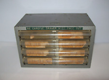 Vintage AKRO MILLS 4 DRAWER Grey Metal SMALL PARTS CABINET picture