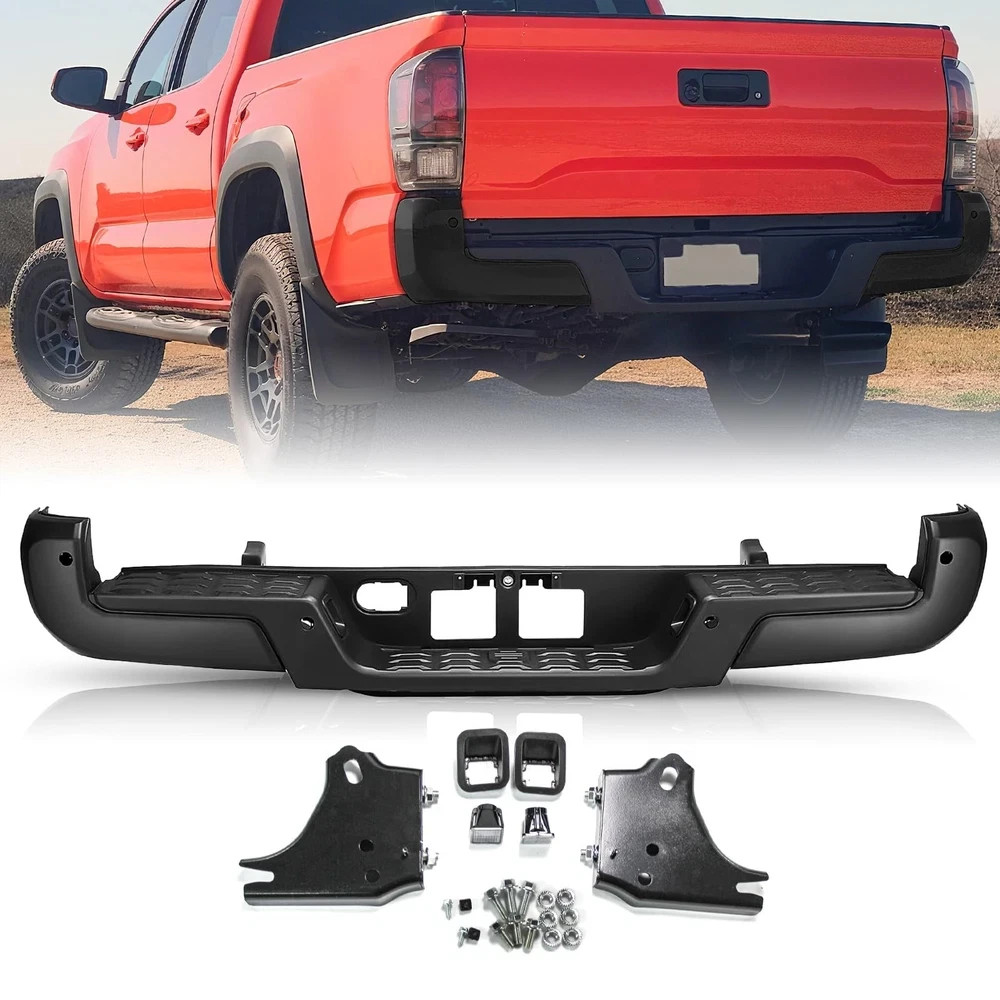 Rear Bumper For 2016-2023 Toyota Tacoma 3rd Gen