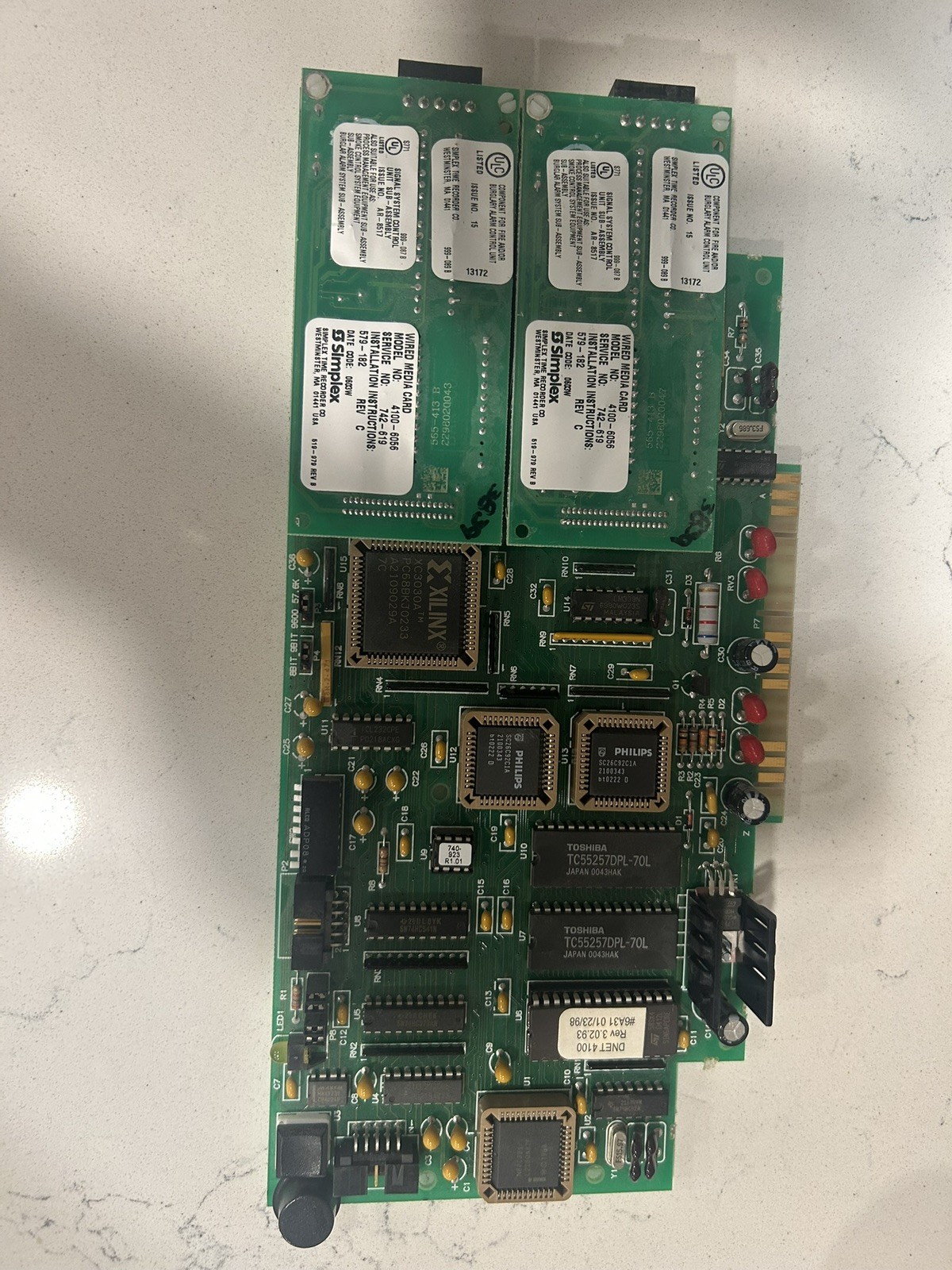 Simplex 4100-6014 with 2 X 4100-6057 Network Media Card quantity