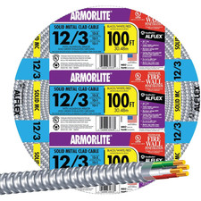 Southwire Armorlite Metal Clad Cable 12 Gauge 3 Conductor, Solid, 100Ft picture