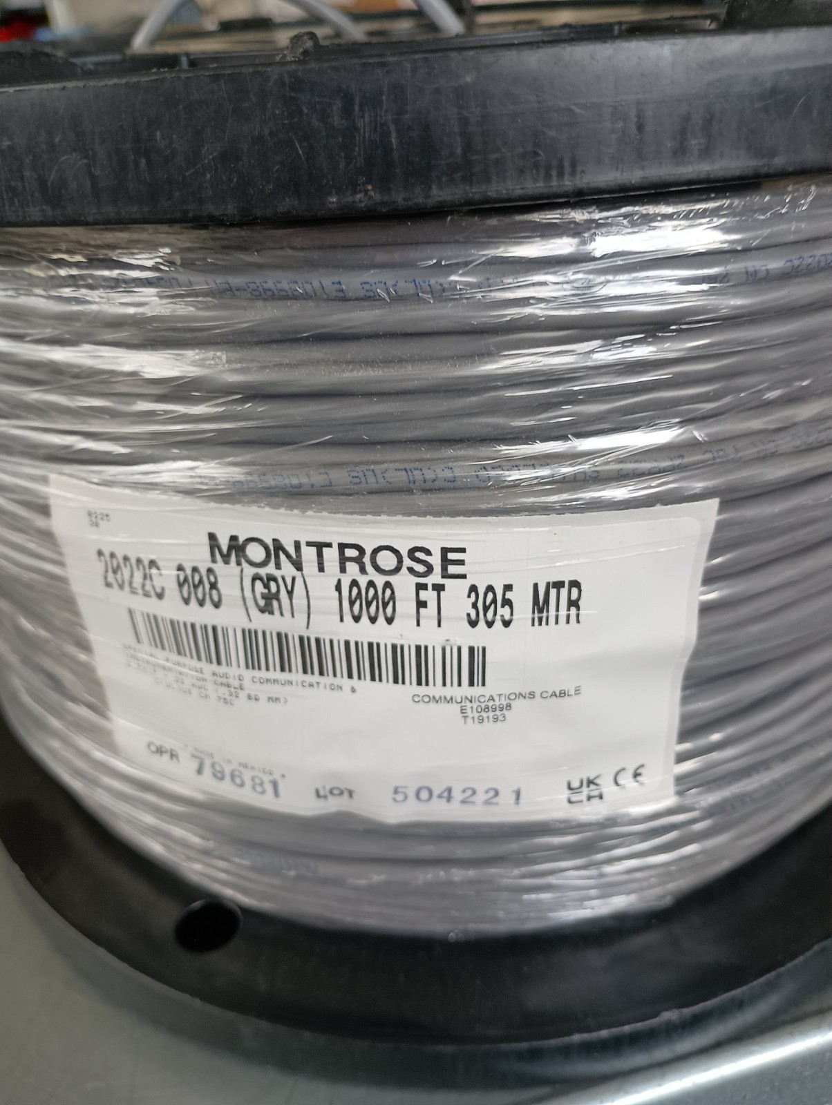 NEW 1000 FT TWO PAIR 22 AWG INDIVIDUALLY SHIELDED CABLE MONTROSE 2022C
