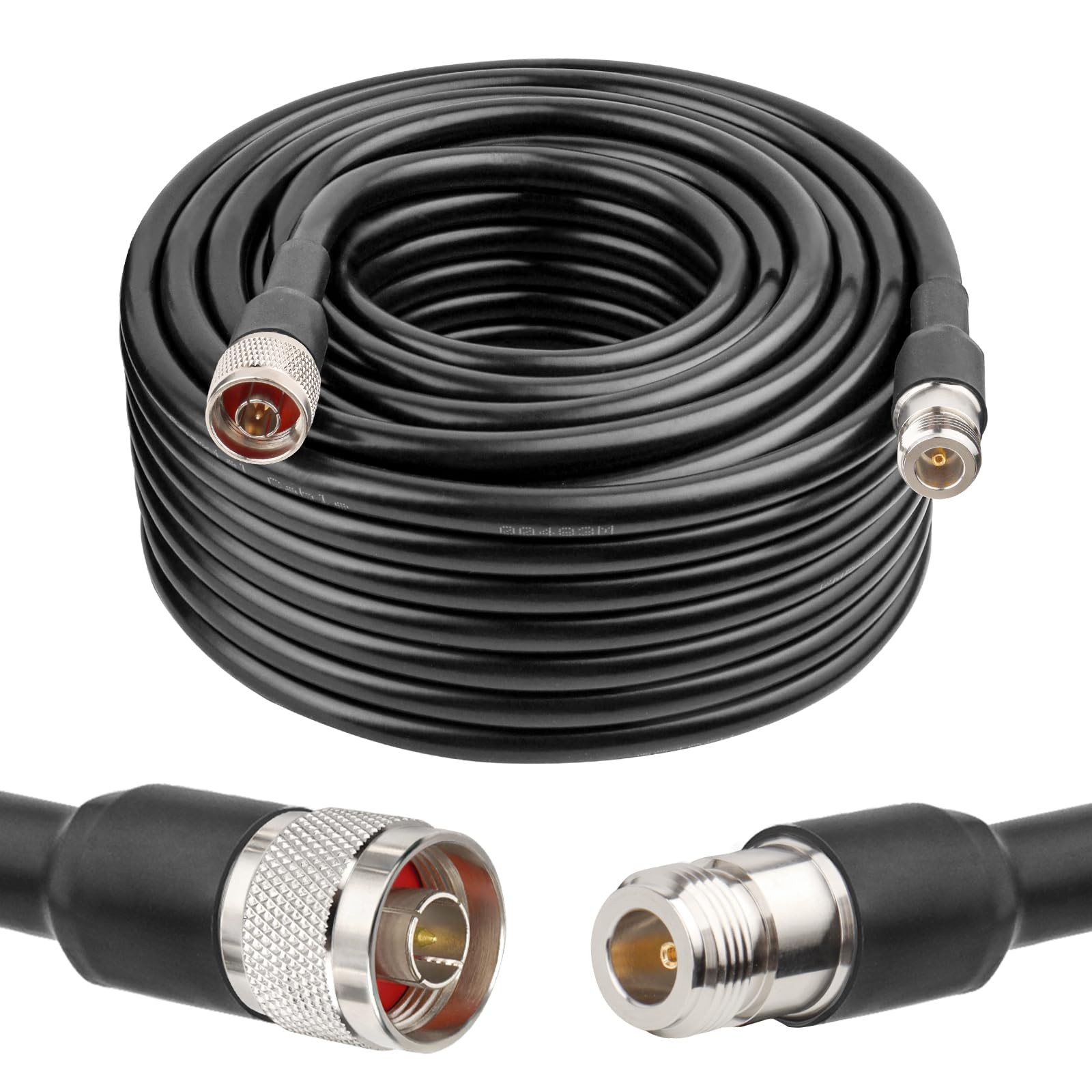 XRDS-RF 400-N-J/N-K-75FT KMR400 N Female to N Male 50 ohm Cable WiFi/Ham Radio