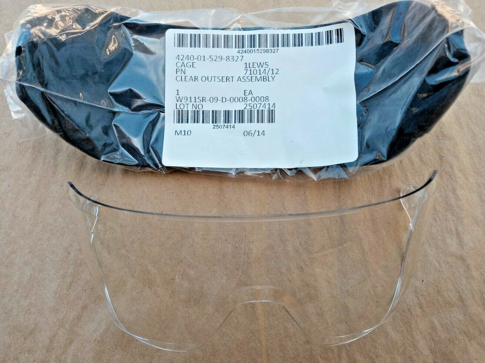 Avon Clear Outsert for 50 Series Gas Masks PC50 / C50/ FM50 / FM53 71014/12 NEW