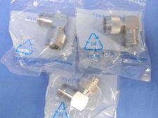 (3) New Amphenol Type N Male to Female Right-Angle Adapters 082-64-RFX picture