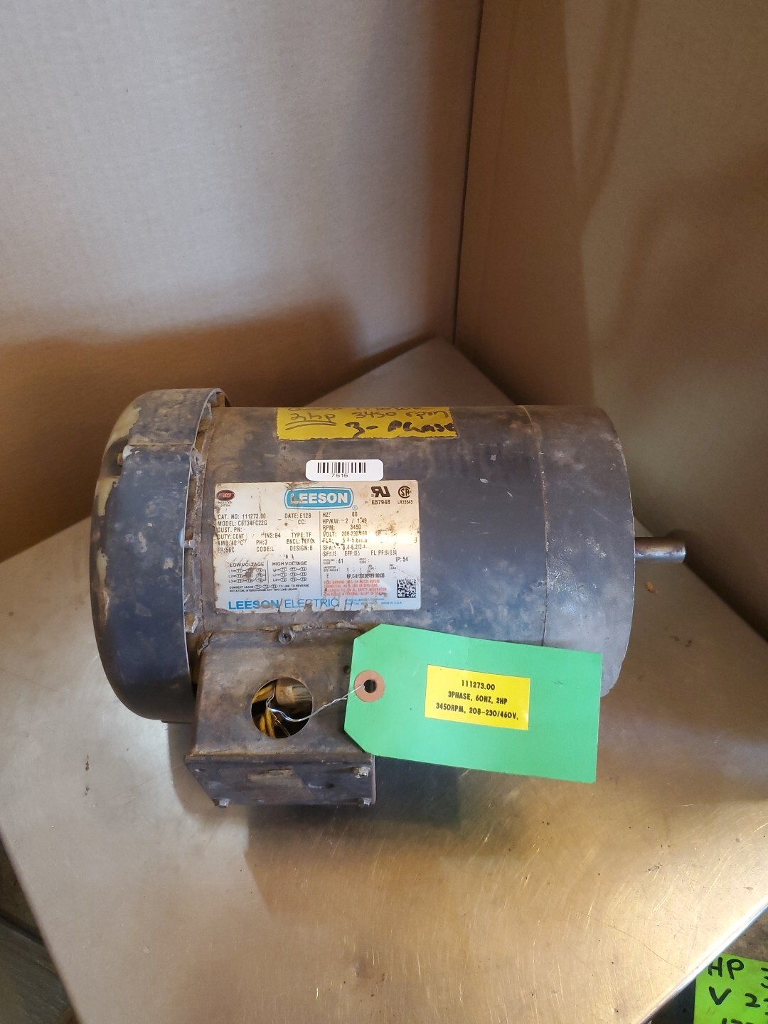 Leeson 111273.00  C6T34FC22G  / 11127300 USED Cracked Fan Gaurd