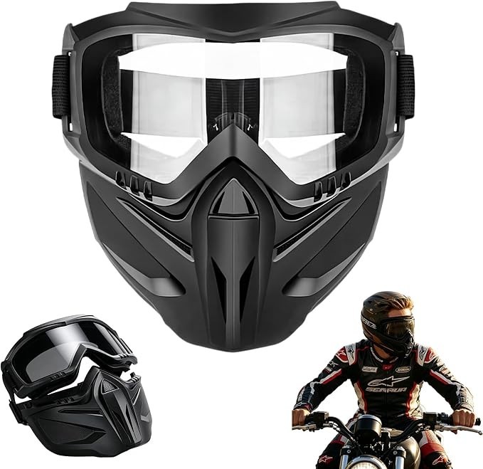 Full Face Goggle Mask, Detachable Anti-Fog Protective Goggles for Welding