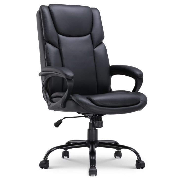 Executive Ergonomic High Back Home Office Desk Chair, Black