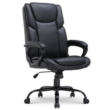Executive Ergonomic High Back Home Office Desk Chair, Black picture