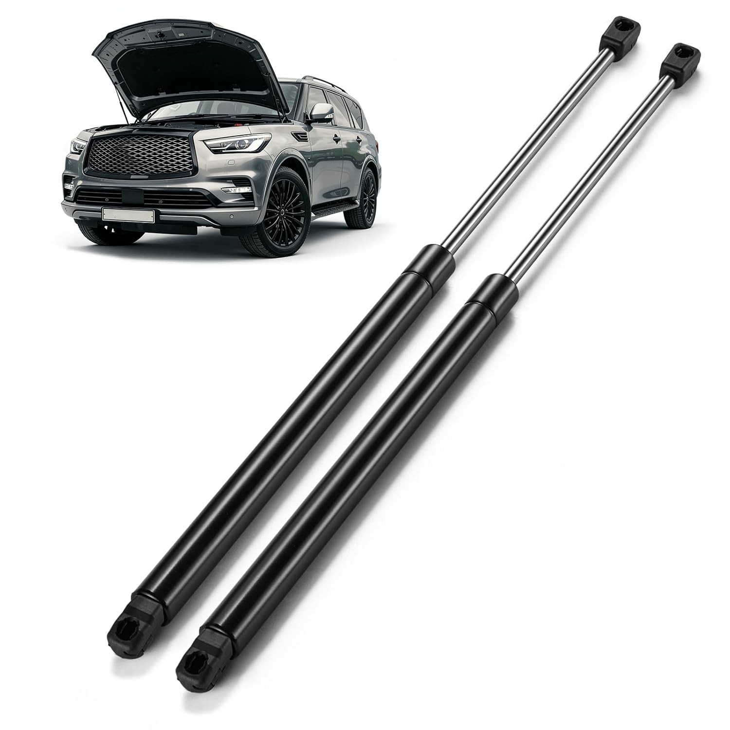 Infiniti QX80 QX56 Hood Struts 2 Pcs Kit Replacement 2011-2019 2 Piece Hood