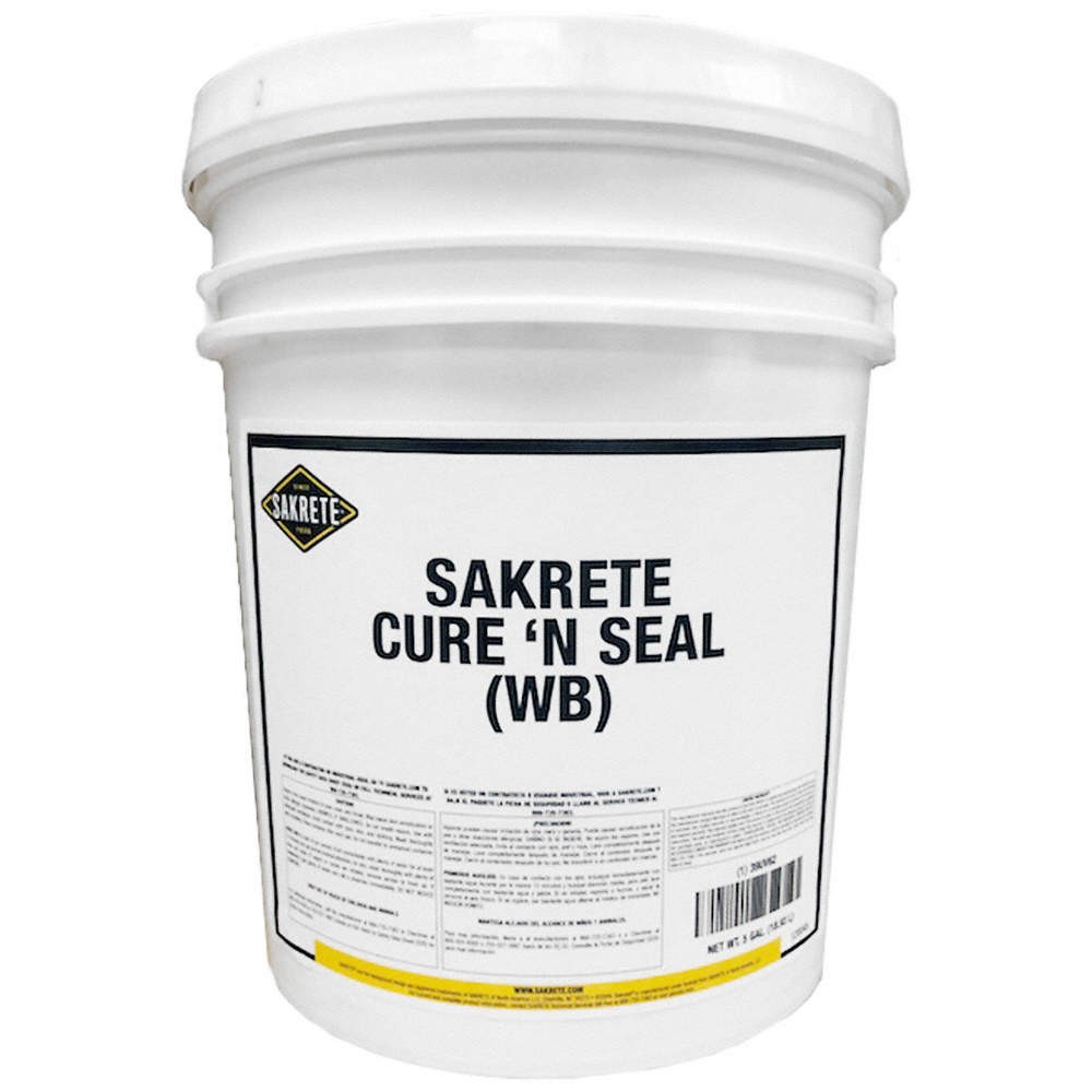 SAKRETE 120045 Concrete Sealer,Pail,Clear,5 gal 39UV62