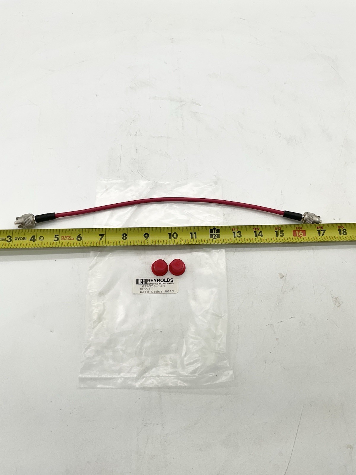 Vintage Teledyne Reynolds Industries Corp. Cable. No.1674358-14NS1