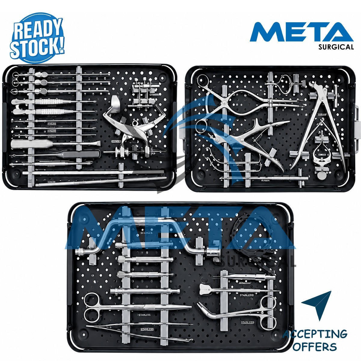 Neuro Surgery Craniotomy Instruments Set